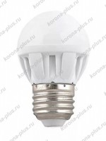Лампа светодиодная 5вт E27 теплый матовый шар 2700К G45 Ecola Light TF7W50ELC - Интернет магазин Korona-plus Екатеринбург