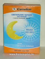 Светильник ночник Camelion KD-393 Месяц (нак Е14 25w) желтый - Интернет магазин Korona-plus Екатеринбург